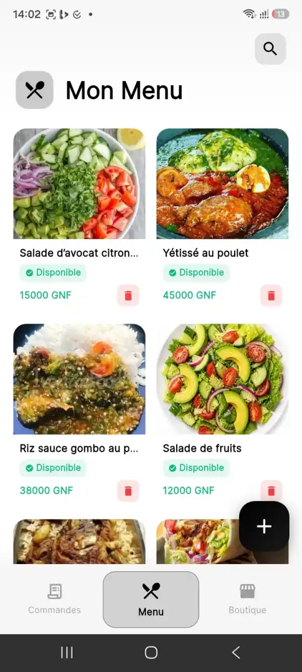 App Commerçant 2